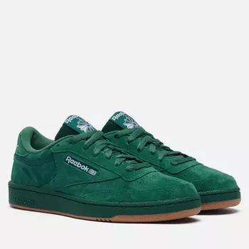 Мужские кроссовки Reebok Club C 85, цвет зелёный, размер 45.5 EU