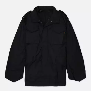 Мужская демисезонная куртка Alpha Industries M-65 Field Coat, цвет чёрный, размер XXXXL