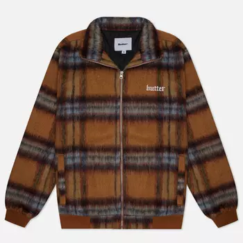 Мужская демисезонная куртка Butter Goods Hairy Plaid, цвет коричневый, размер XL