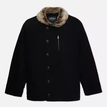 Мужская демисезонная куртка FrizmWORKS Edgar N-1 Deck, цвет чёрный, размер M