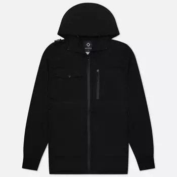 Мужская демисезонная куртка MA.Strum Softshell Down Quilt Hooded, цвет чёрный, размер S