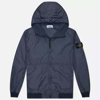 Мужская демисезонная куртка Stone Island Crinkle Reps NY Padded Hooded, цвет синий, размер XL
