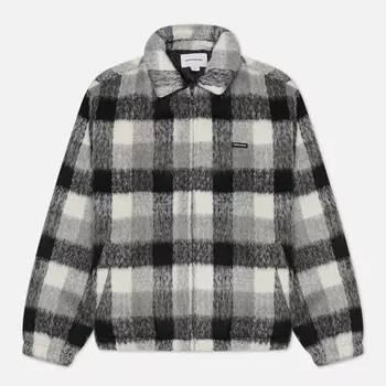 Мужская демисезонная куртка thisisneverthat Burshed Check Zip, цвет чёрный, размер S