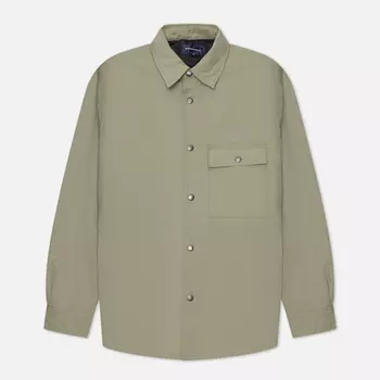 Мужская демисезонная куртка thisisneverthat Quilted Shirt, цвет зелёный, размер S