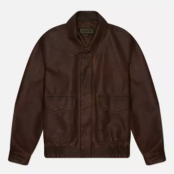 Мужская демисезонная куртка Uniform Bridge Vegan Leather A-2, цвет коричневый, размер XL