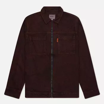 Мужская джинсовая куртка Butter Goods Overdyed Web Denim, цвет бордовый, размер XL
