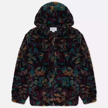 Мужская флисовая куртка thisisneverthat Floral Faux Fur, цвет фиолетовый, размер L
