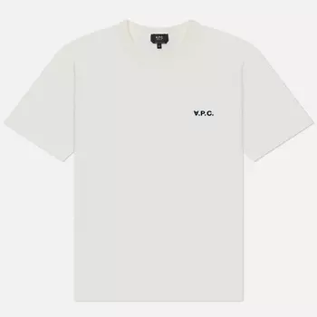Мужская футболка A.P.C. Boxy Petit V.P.C., цвет белый, размер XXL
