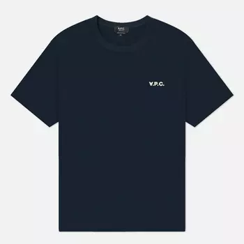 Мужская футболка A.P.C. Boxy Petit V.P.C., цвет синий, размер M