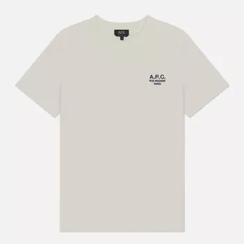 Мужская футболка A.P.C. Standard Rue Madame GOTS, цвет белый, размер S