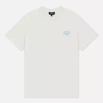 Мужская футболка A.P.C. Standard Rue Madame GOTS, цвет белый, размер M