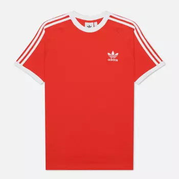 Мужская футболка adidas Originals 3-Stripes, цвет красный, размер XS