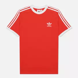 Мужская футболка adidas Originals 3-Stripes, цвет красный, размер XXL