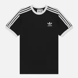 Мужская футболка adidas Originals Adicolor 3-Stripes, цвет чёрный, размер XXL