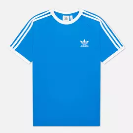 Мужская футболка adidas Originals Adicolor Classics 3-Stripes, цвет голубой, размер XS