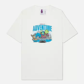 Мужская футболка adidas Originals Adventure Chameleon, цвет белый, размер L