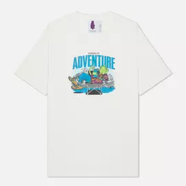 Мужская футболка adidas Originals Adventure Chameleon, цвет белый, размер XXL