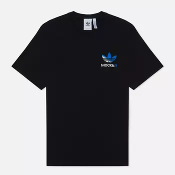Мужская футболка adidas Originals City Trefoil Moscow, цвет чёрный, размер L