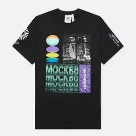 Мужская футболка adidas Originals Moscow By Night, цвет чёрный, размер XXL