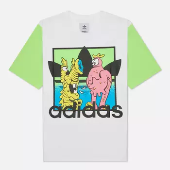 Мужская футболка adidas Originals x Jeremy Scott Print, цвет белый, размер XL