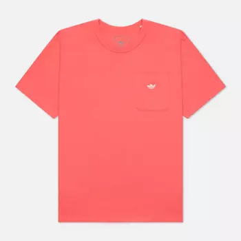 Мужская футболка adidas Skateboarding Heavyweight Shmoofoil Pocket, цвет розовый, размер M