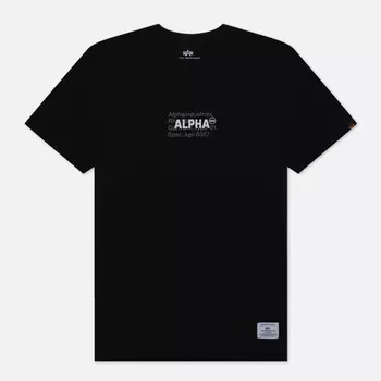 Мужская футболка Alpha Industries Code Graphic, цвет чёрный, размер S