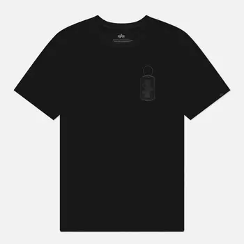 Мужская футболка Alpha Industries Dog Tag, цвет чёрный, размер XL