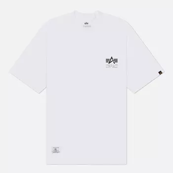 Мужская футболка Alpha Industries Garment Type, цвет белый, размер L