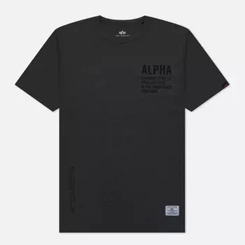 Мужская футболка Alpha Industries Graphic, цвет серый, размер XL