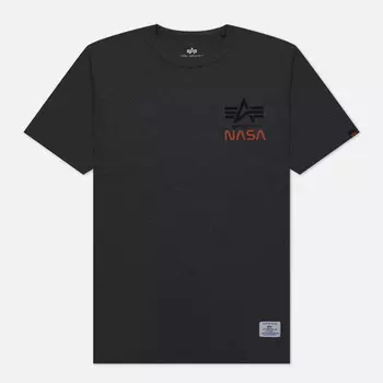 Мужская футболка Alpha Industries NASA Galaxy, цвет серый, размер XXL