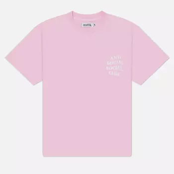 Мужская футболка Anti Social Social Club Mind Game Weathered, цвет розовый, размер XL
