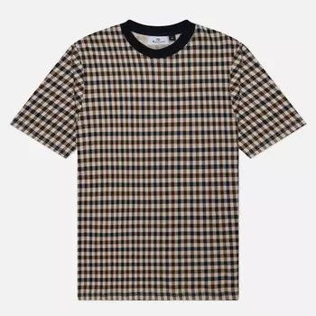 Мужская футболка Aquascutum Active Club Check, цвет синий, размер S