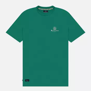 Мужская футболка Aquascutum Beach Basic Small Logo, цвет зелёный, размер XL