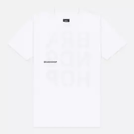 Мужская футболка BRANDSHOP Chest And Back Logo, цвет белый, размер XS