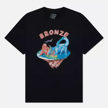 Мужская футболка Bronze 56K Flat Earth, цвет чёрный, размер S
