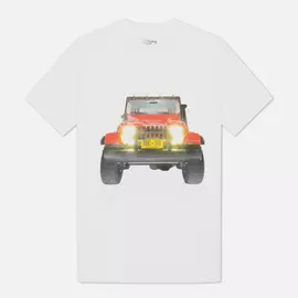 Мужская футболка Bronze 56K Jeep, цвет белый, размер S