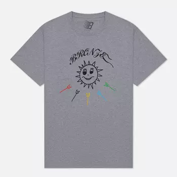 Мужская футболка Bronze 56K Rise And Shine, цвет серый, размер L