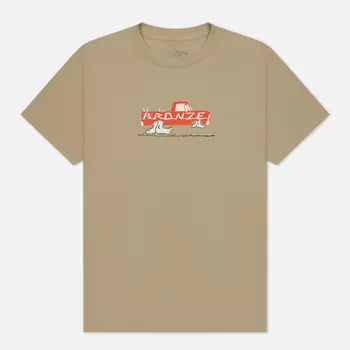 Мужская футболка Bronze 56K Truck, цвет бежевый, размер XXL