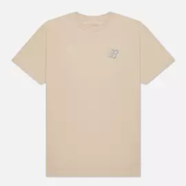 Мужская футболка Bronze 56K VX B Logo, цвет бежевый, размер L