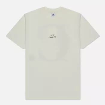 Мужская футболка C.P. Company 30/1 Jersey Graphic, цвет белый, размер XXXL