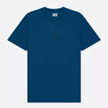 Мужская футболка C.P. Company 30/1 Jersey Graphic, цвет синий, размер XXL