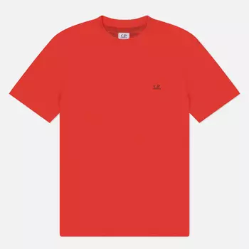 Мужская футболка C.P. Company 30/1 Jersey Back Printed Goggle, цвет оранжевый, размер XL