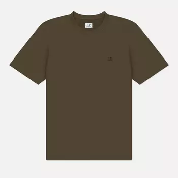 Мужская футболка C.P. Company 30/1 Jersey Goggle Regular Fit, цвет оливковый, размер XXL