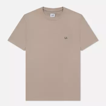 Мужская футболка C.P. Company 30/1 Jersey Goggle Print, цвет бежевый, размер XXL