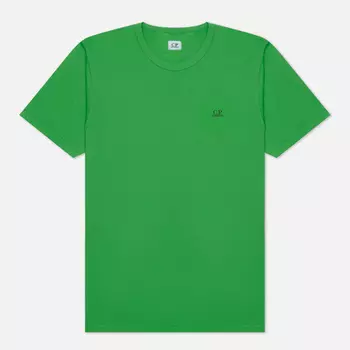 Мужская футболка C.P. Company 30/1 Jersey Goggle Print Logo, цвет зелёный, размер M