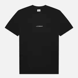 Мужская футболка C.P. Company Jersey Compact Print, цвет чёрный, размер S