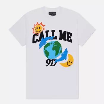 Мужская футболка Call Me 917 Call Me World, цвет белый, размер XL
