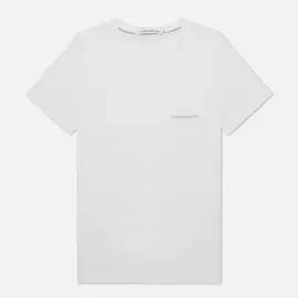 Мужская футболка Calvin Klein Jeans Monogram Embroidery Pocket, цвет белый, размер XL