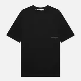 Мужская футболка Calvin Klein Jeans Off Placed Oversized Iconic, цвет чёрный, размер S