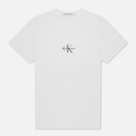 Мужская футболка Calvin Klein Jeans Small Chest Monogram, цвет белый, размер XXXL